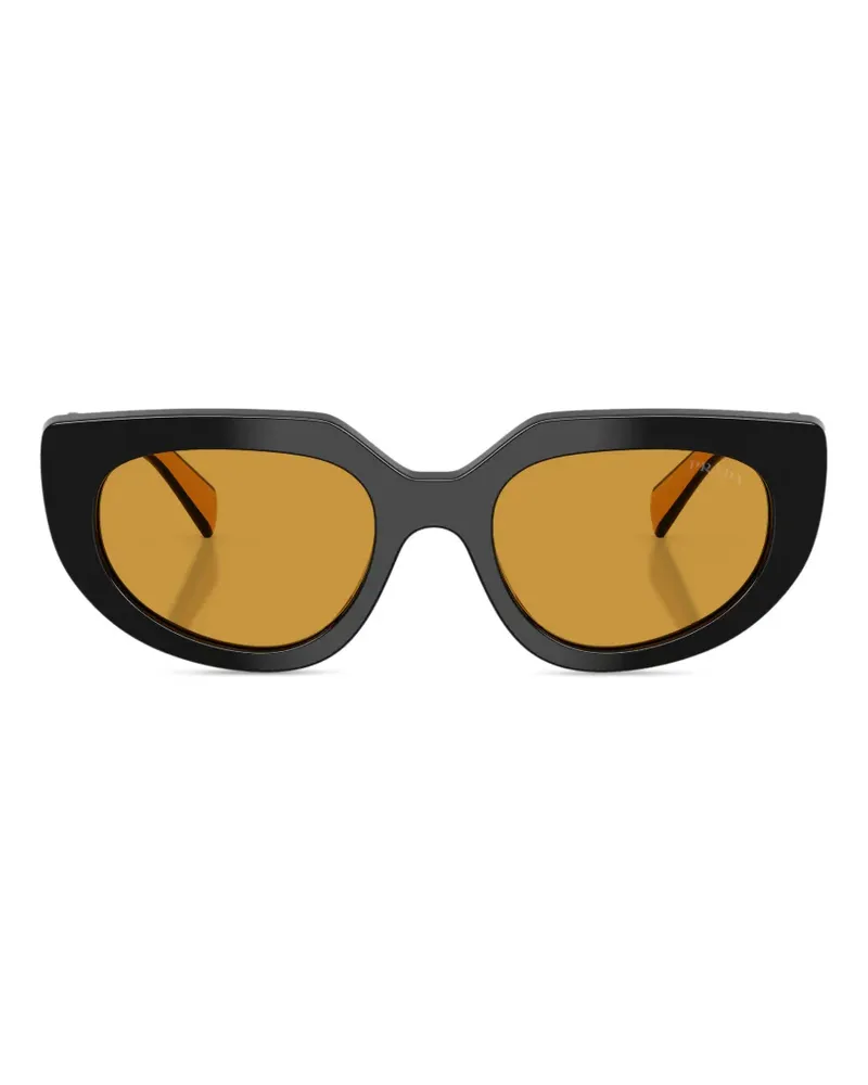 Prada geometric-frame sunglasses - Schwarz Schwarz
