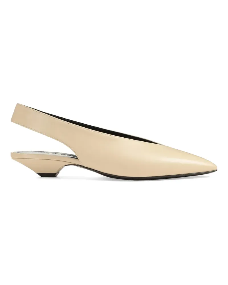 Sergio Rossi Pumps mit spitzer Kappe - Nude Nude