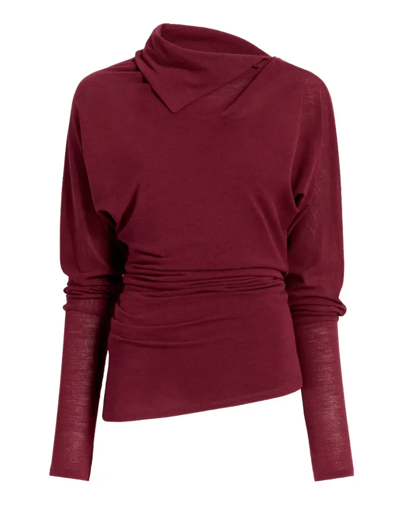 Proenza Schouler Golda Oberteil aus gauzy Jersey - Rot Rot
