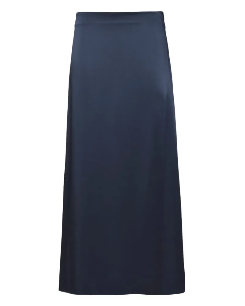 Max Mara Midirock aus Satin - Blau Blau