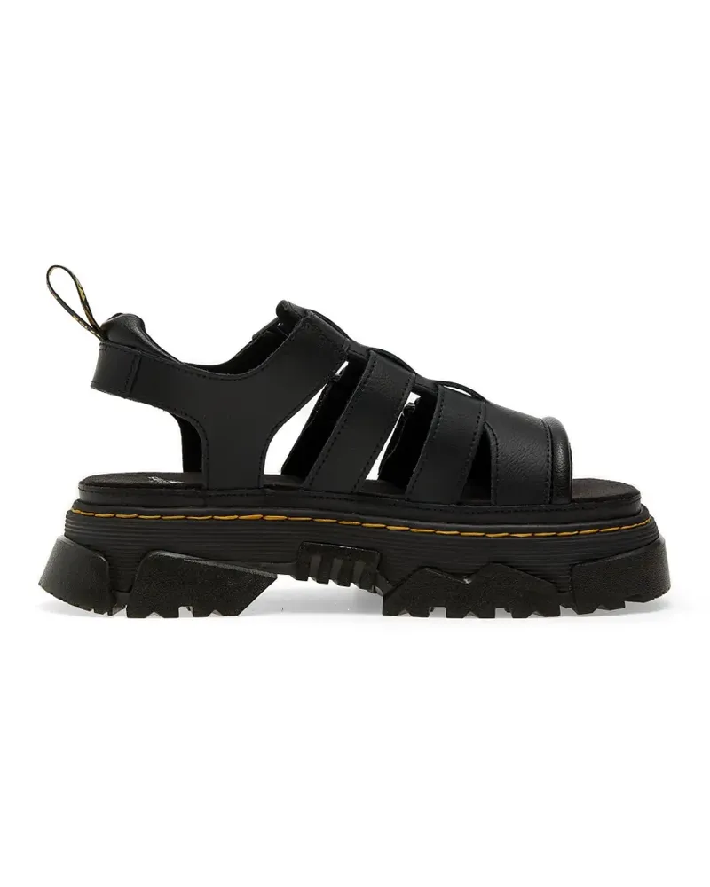 Dr.Martens Mattison 3 Plateau-Sandalen mit Klettverschluss - Schwarz Schwarz