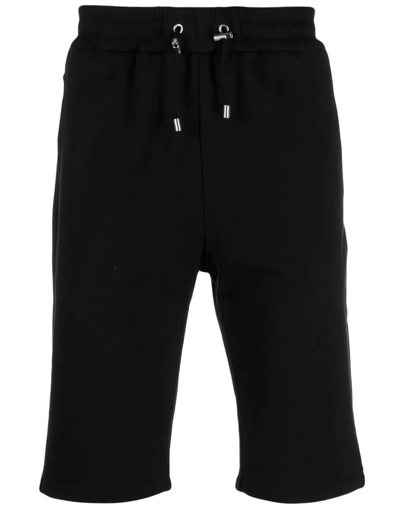 Balmain Joggingshorts mit Logo-Print - Schwarz Schwarz