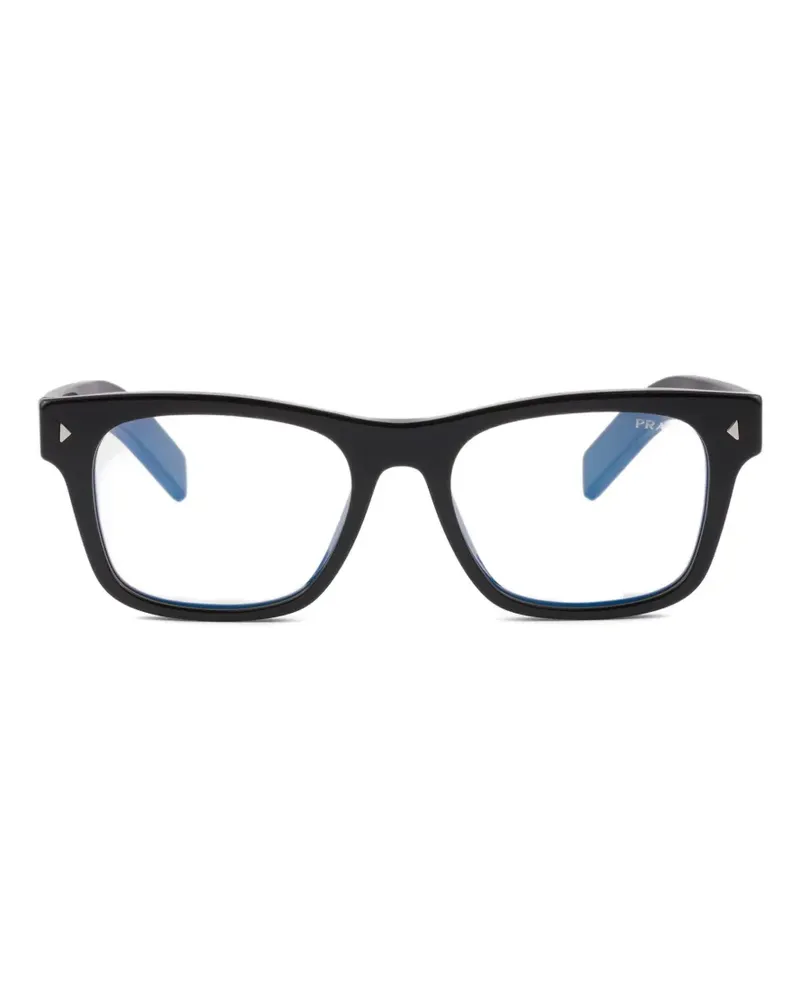 Prada Sunglasses with iconic metal plaque - Schwarz Schwarz