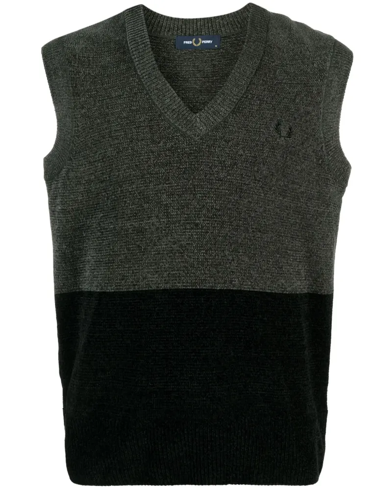 Fred Perry Pullunder mit Logo-Stickerei - Grün Grün