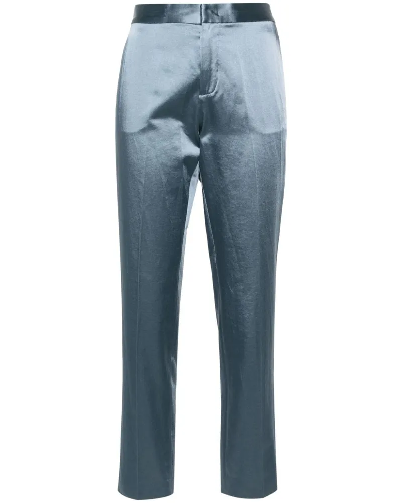 Fabiana Filippi Tapered-Hose aus Satin - Blau Blau