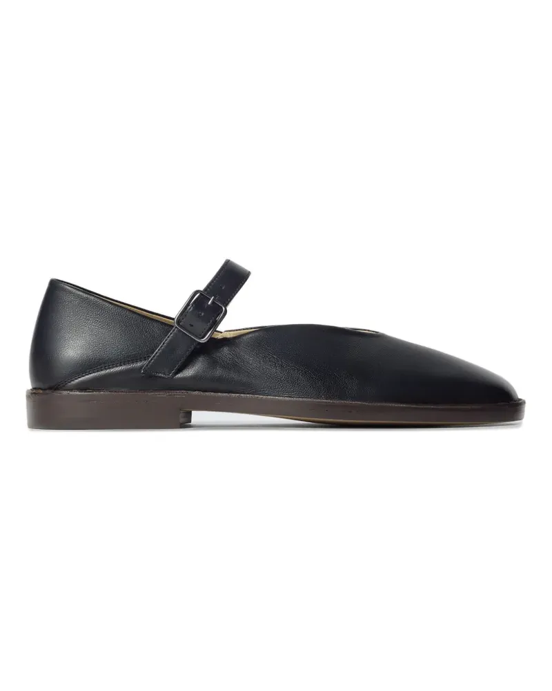 Christophe Lemaire buckle strap ballerinas - Schwarz Schwarz