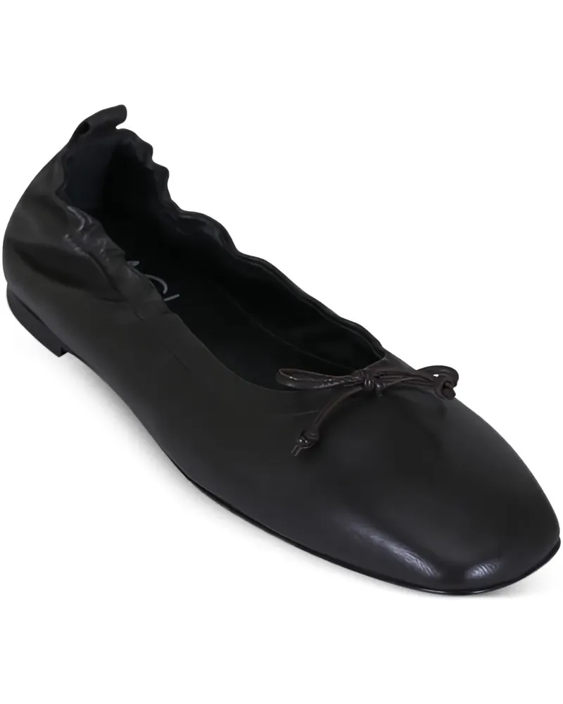 Attilio Giusti Leombruni Ballerinas mit Schleifendetail - Schwarz Schwarz