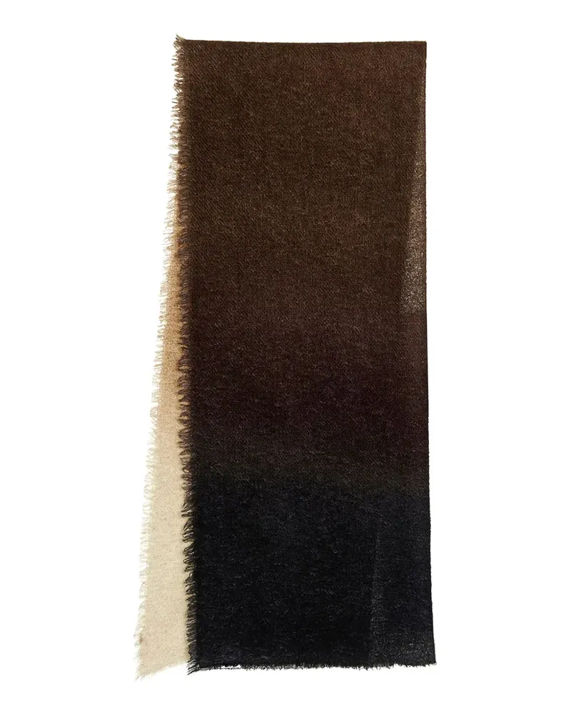Faliero Sarti Kaschmirschal mit Ombré-Effekt - Braun Braun
