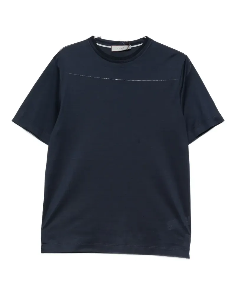 Canali short-sleeve T-shirt - Blau Blau