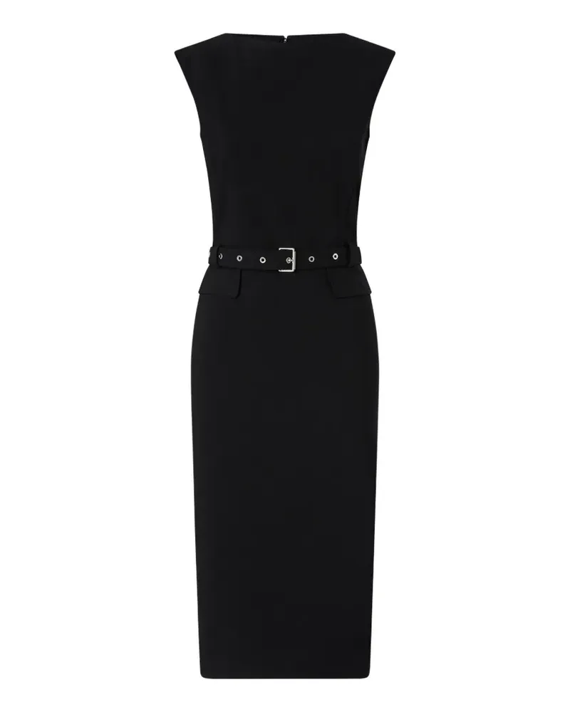 Pinko Acalypha Midikleid - Schwarz Schwarz