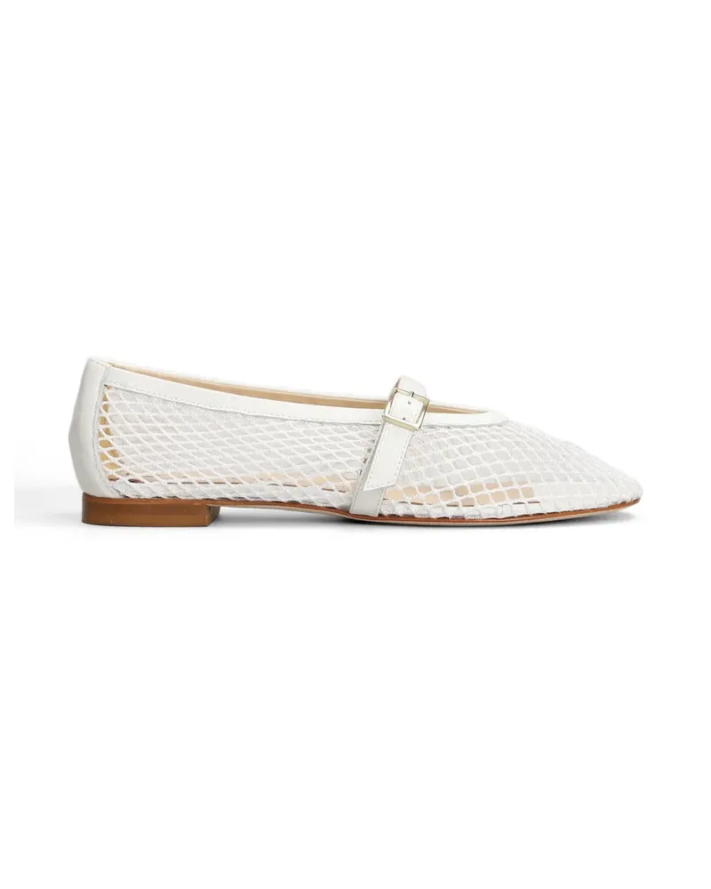 Fabio Rusconi Mina buckle-strap ballet flats - Weiß Weiß