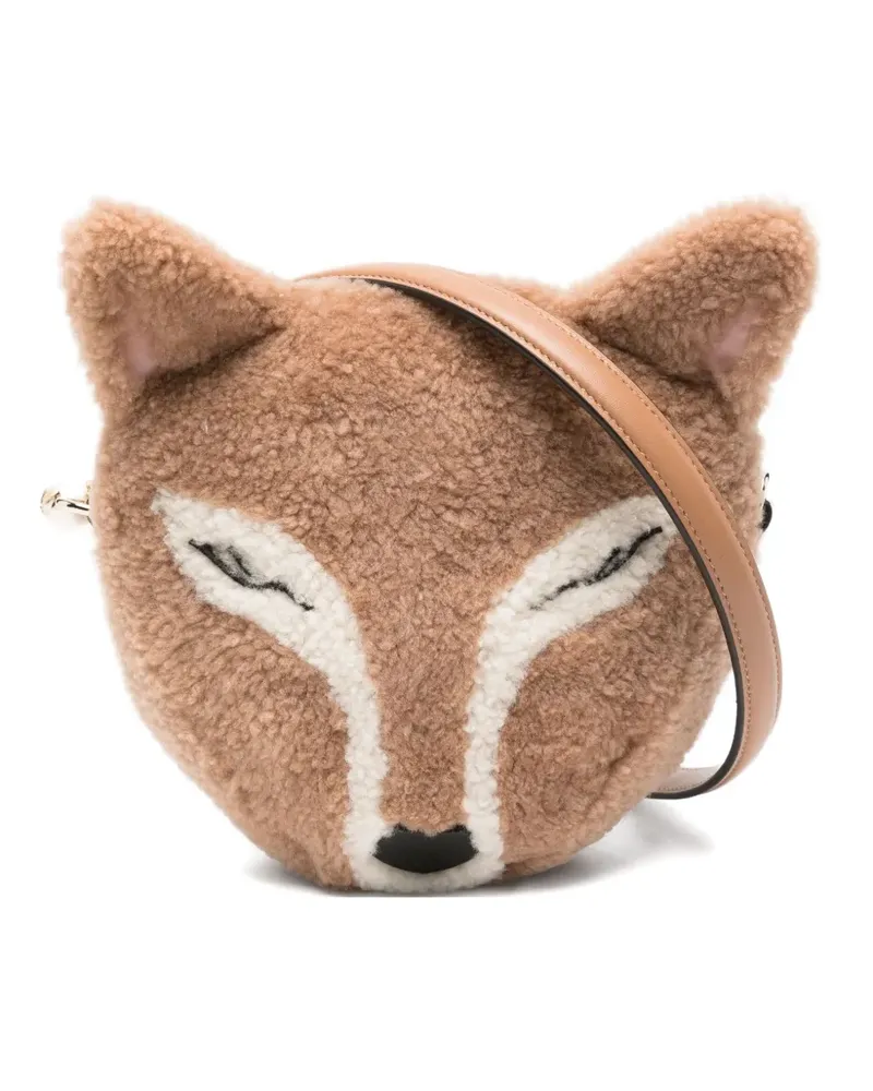 Jimmy Choo Tasche aus Shearling - Braun Braun