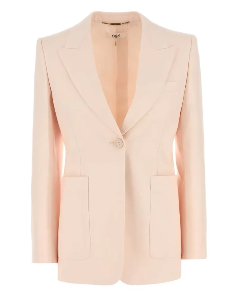 Chloé Sakko mit aufgesetzten Taschen - Rosa Rosa