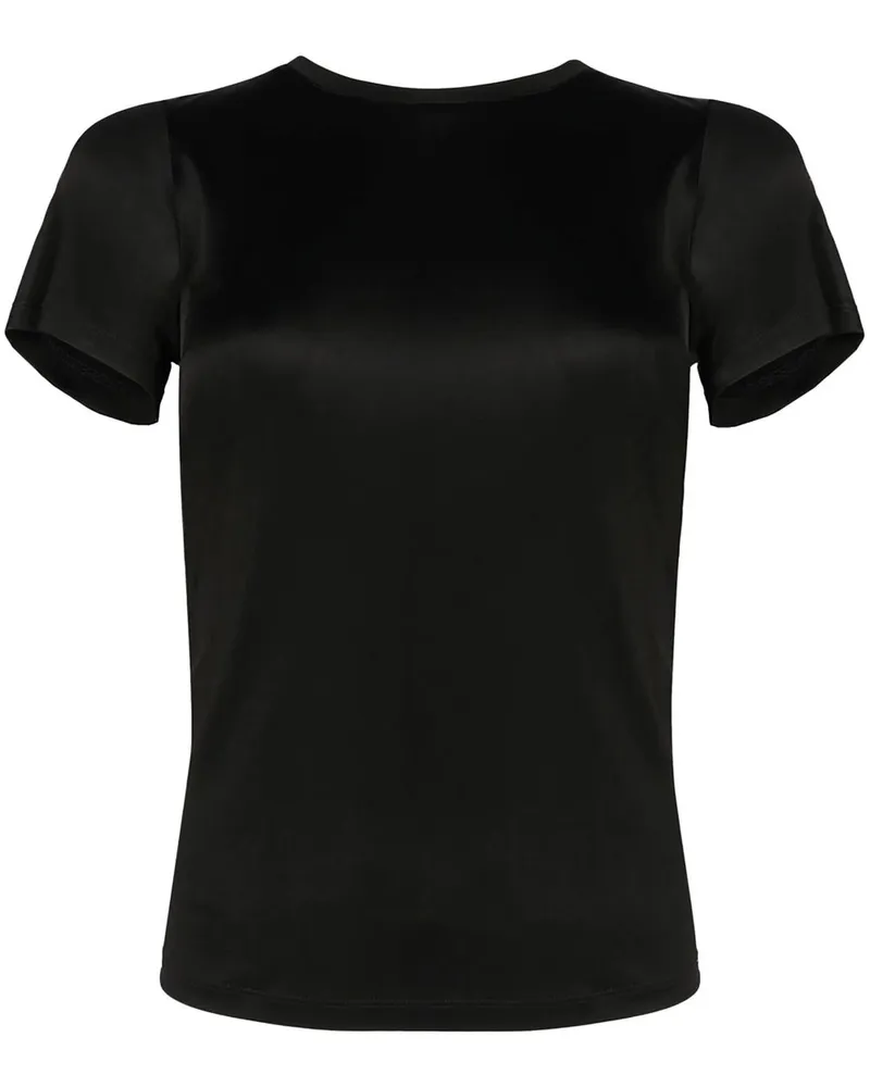 RTA T-Shirt mit rundem Ausschnitt Schwarz