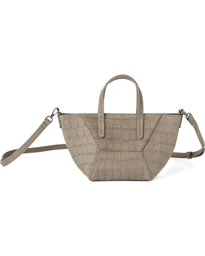 Brunello Cucinelli Mini BC Duo Tote Bag - Light Brown Light