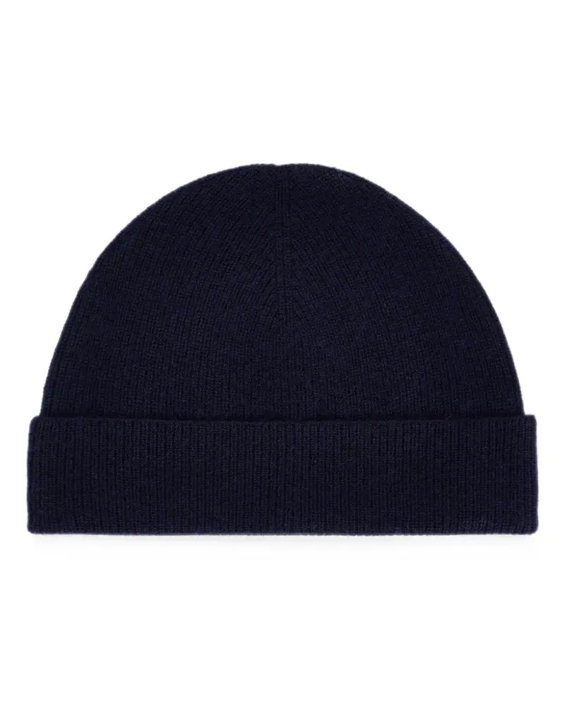 FURSAC Gerippte Beanie - Blau Blau