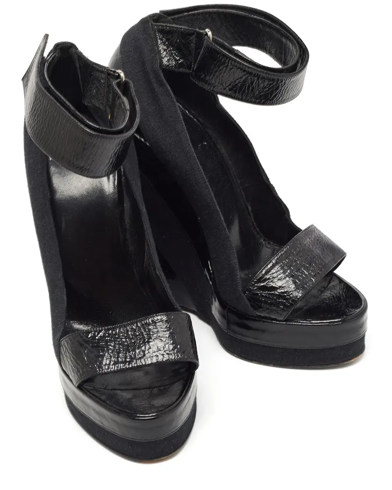 Pierre Hardy Wedge-Pumps aus Leder 150mm - Schwarz Schwarz