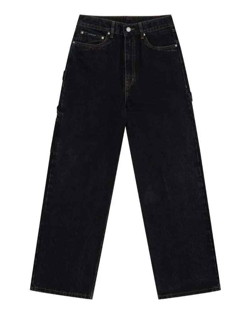 Gosha Rubchinskiy utility denim straight-leg jeans - Schwarz Schwarz