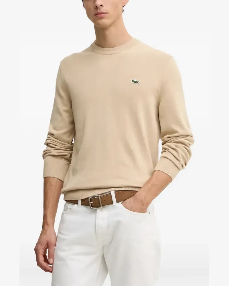 Lacoste Pullover mit Rundhalsausschnitt - Nude Nude