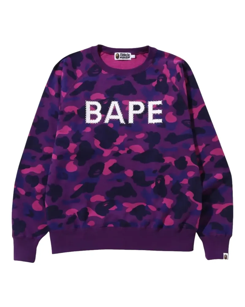 BAPE Color Camo Pullover mit Kristallen - Violett Violett