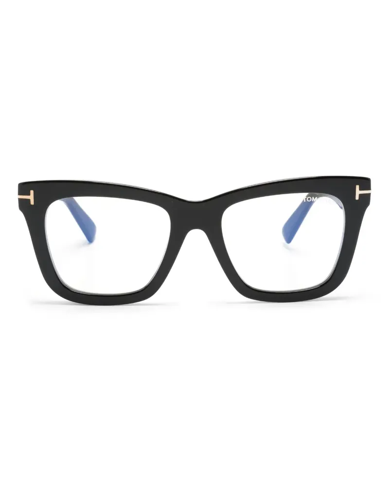 Tom Ford Brille mit eckigem Gestell - Schwarz Schwarz