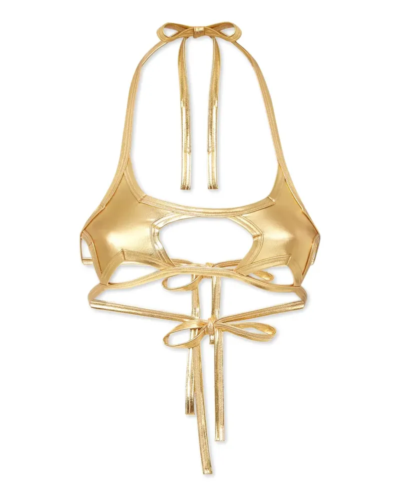 Dsquared2 star bikini top - Gold Gold