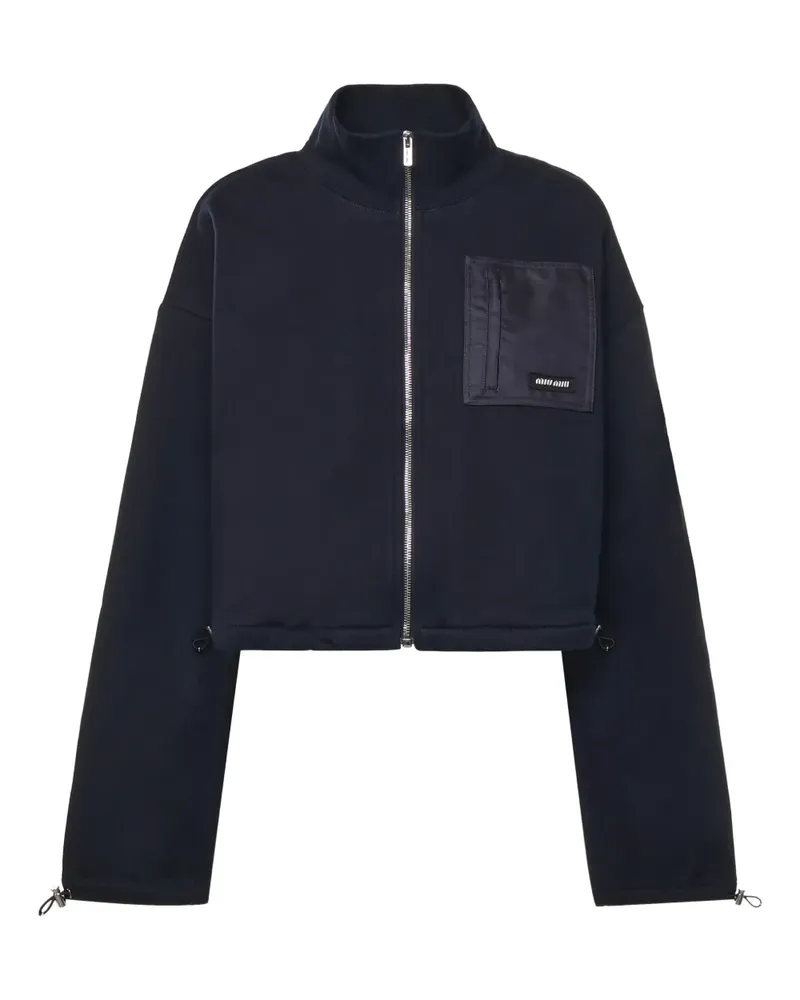 Miu Miu zip pocket jacket - Blau Blau