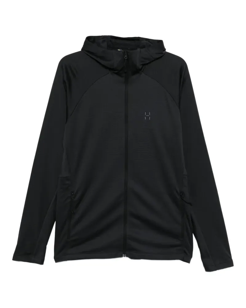 Haglöfs zip-up raglan-sleeve hoodie - Schwarz Schwarz