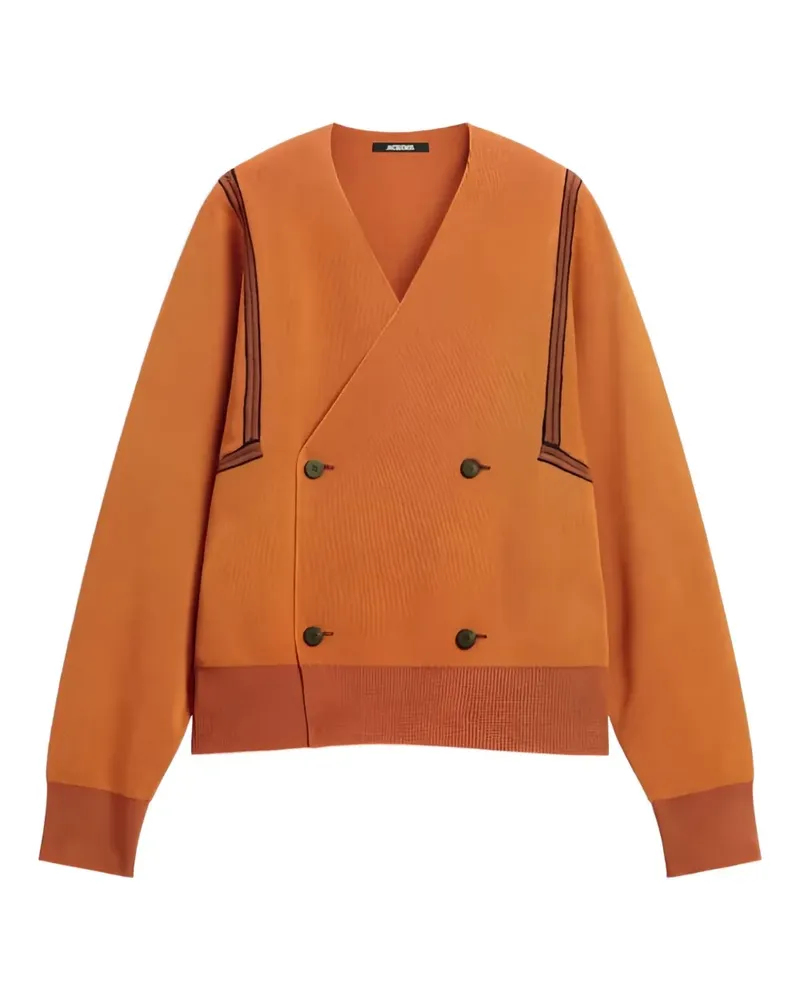Jacquemus Gestreifter Cardigan - Orange Orange