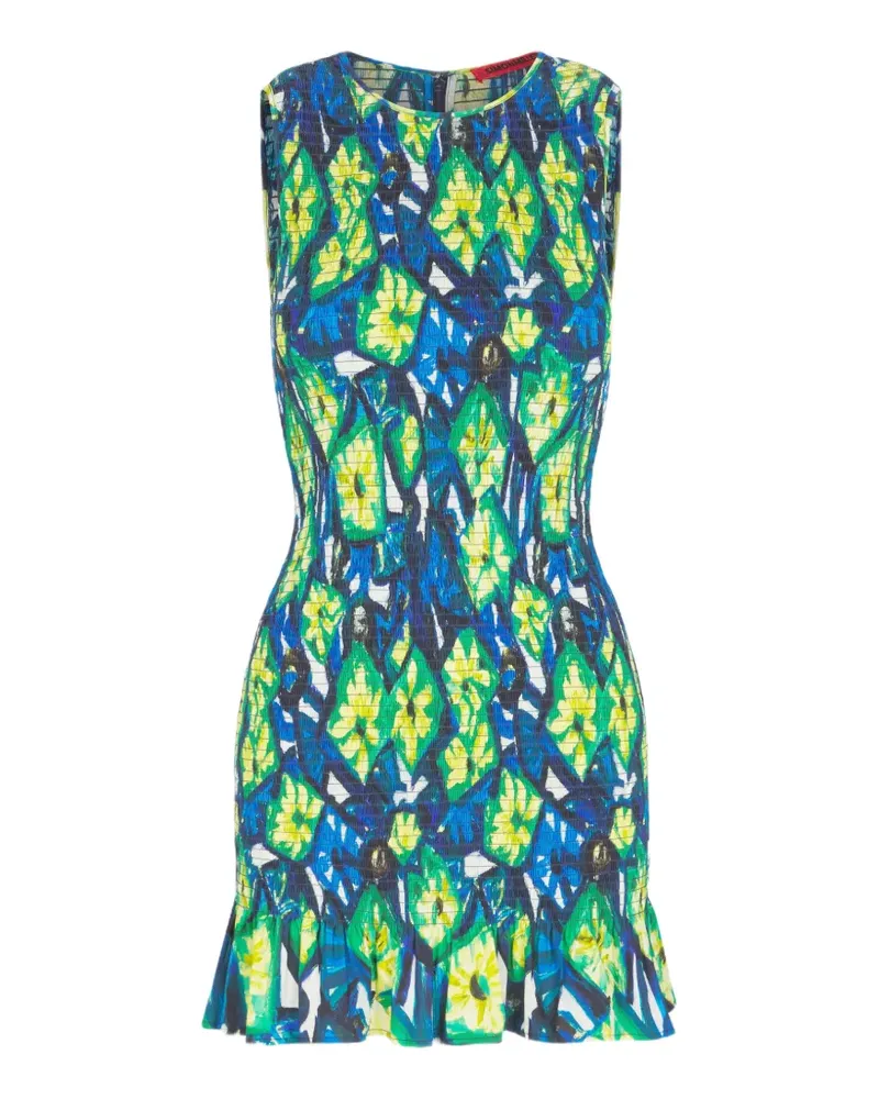 Simon Miller Ärmelloses Belle Smoked Minikleid - Blau Blau