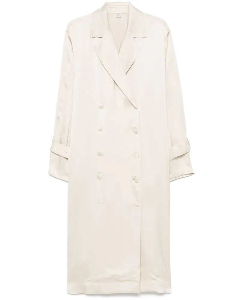 Totême Midikleid aus Satin - Nude Nude