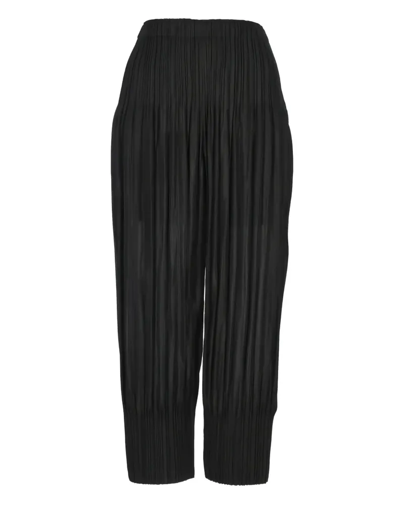 Issey Miyake Hose mit Bundfalten - Schwarz Schwarz