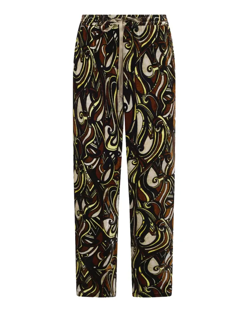Pierre-Louis Mascia Kanada Hose mit Wirbelmuster - Braun Braun