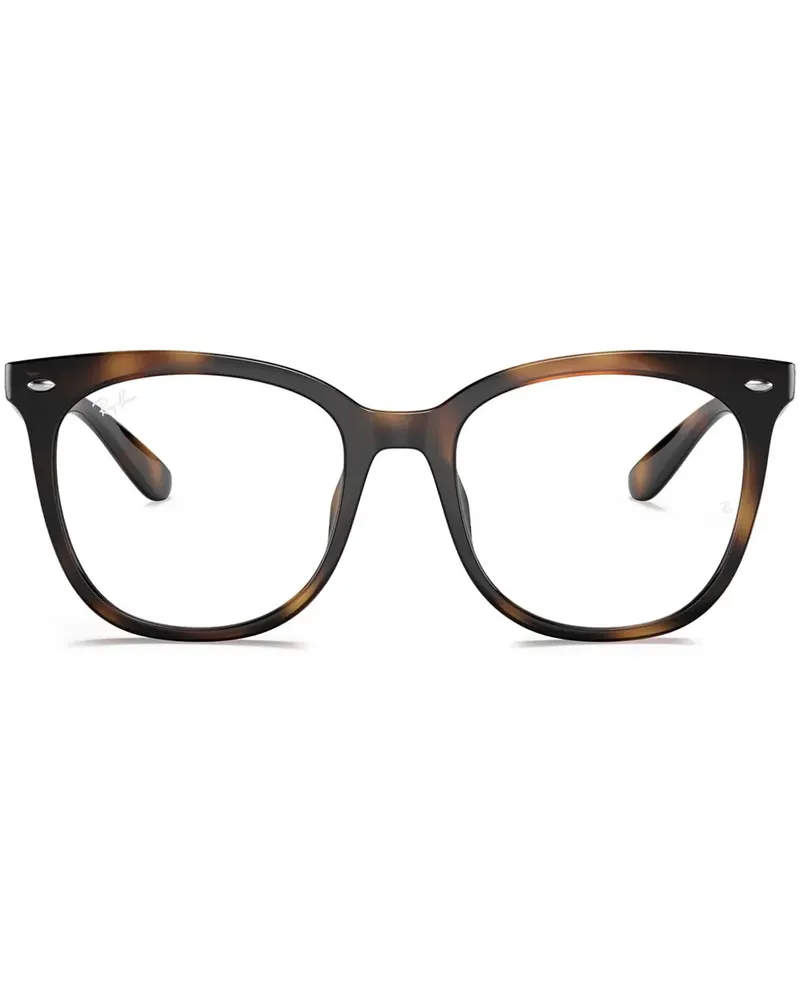 Ray Ban Brille mit eckigem Gestell - Braun Braun