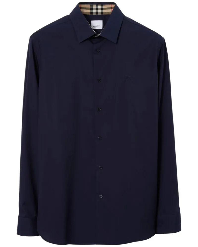 Burberry Equestrian Knight Hemd - Blau Blau