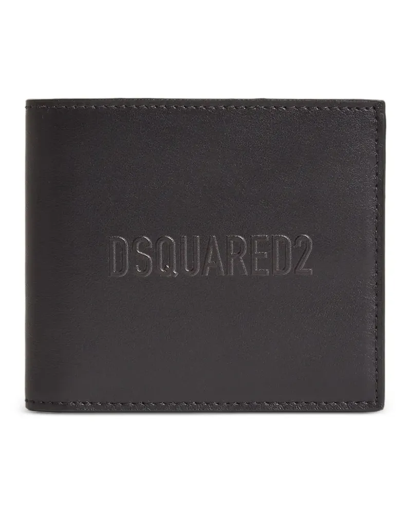 Dsquared2 Portemonnaie mit Logo-Prägung - Schwarz Schwarz