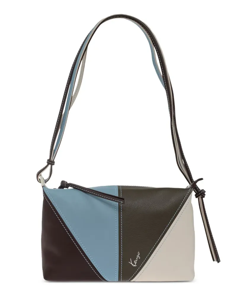 Kenzo Schultertasche mit Logo-Print - Braun Braun