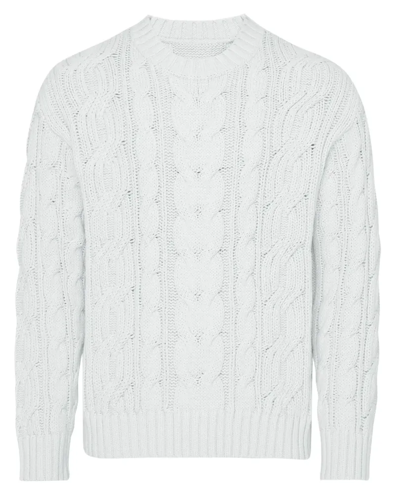 Vilebrequin Pullover mit Zopfmuster - Weiß Weiß