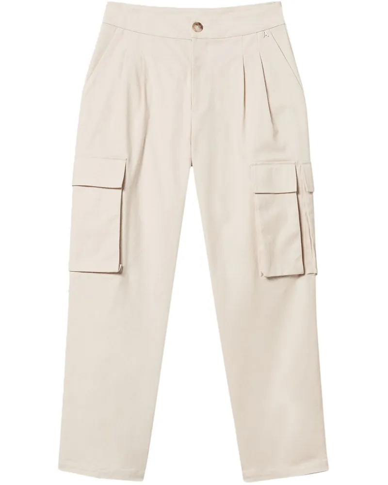 Twin-Set Asymmetrische Cargohose - Nude Nude