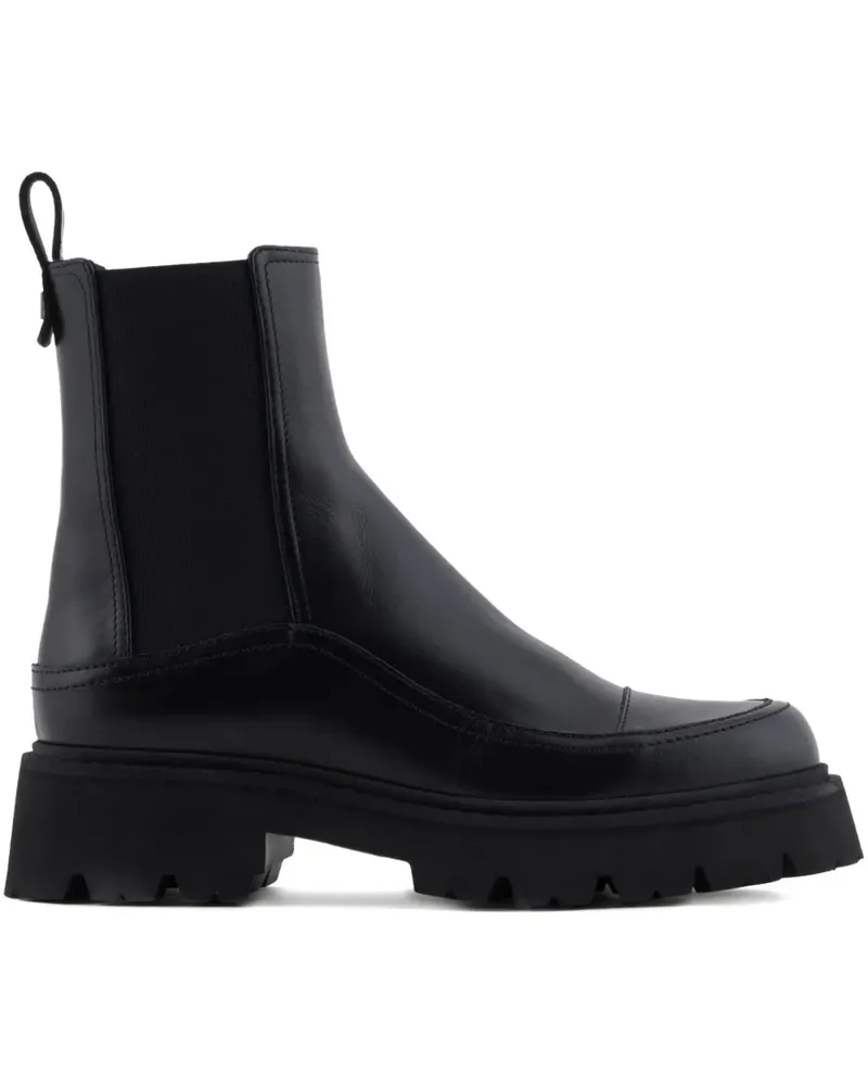Emporio Armani Chelsea-Boots mit Plateau - Schwarz Schwarz