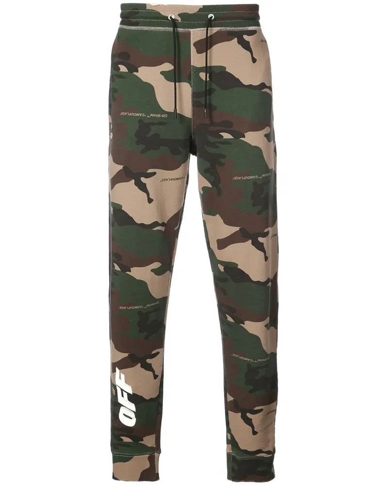 OFF-WHITE Jogginghose mit Camouflage-Print - Braun Braun