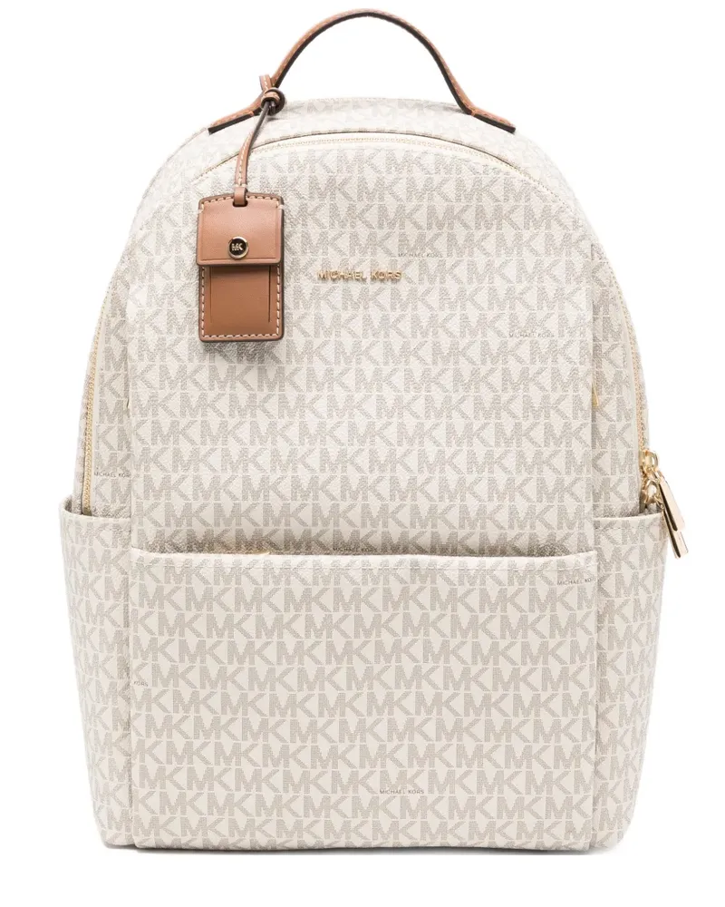 Michael Kors Rucksack mit Logo-Print - Nude Nude