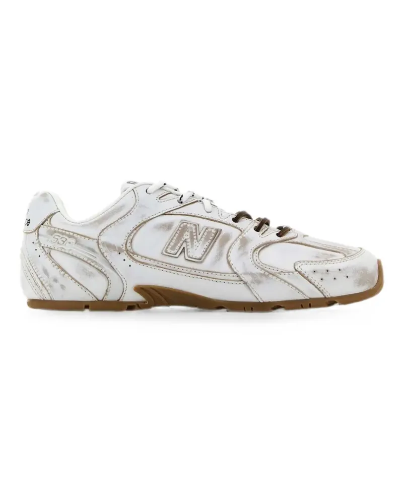 Miu Miu x New Balance leather sneakers - Weiß Weiß
