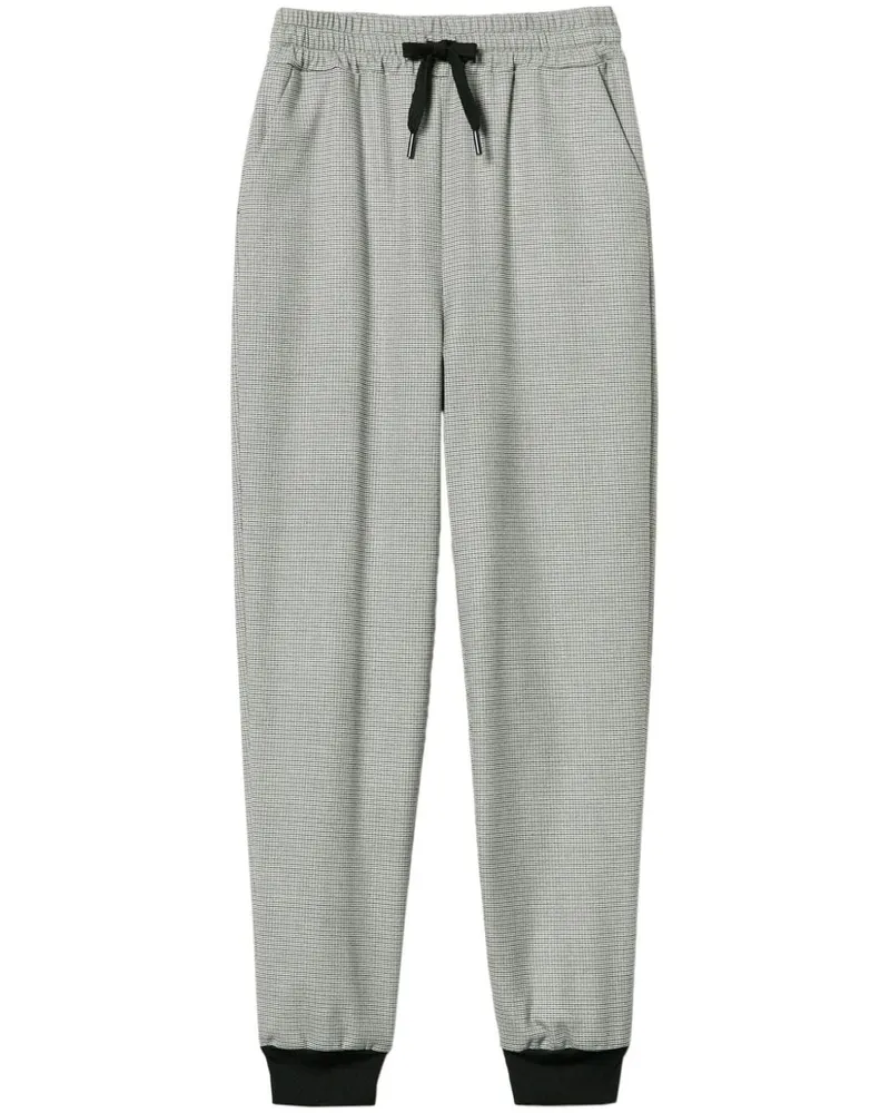 Twin-Set Jogginghose mit Hahnentrittmuster - Schwarz Schwarz