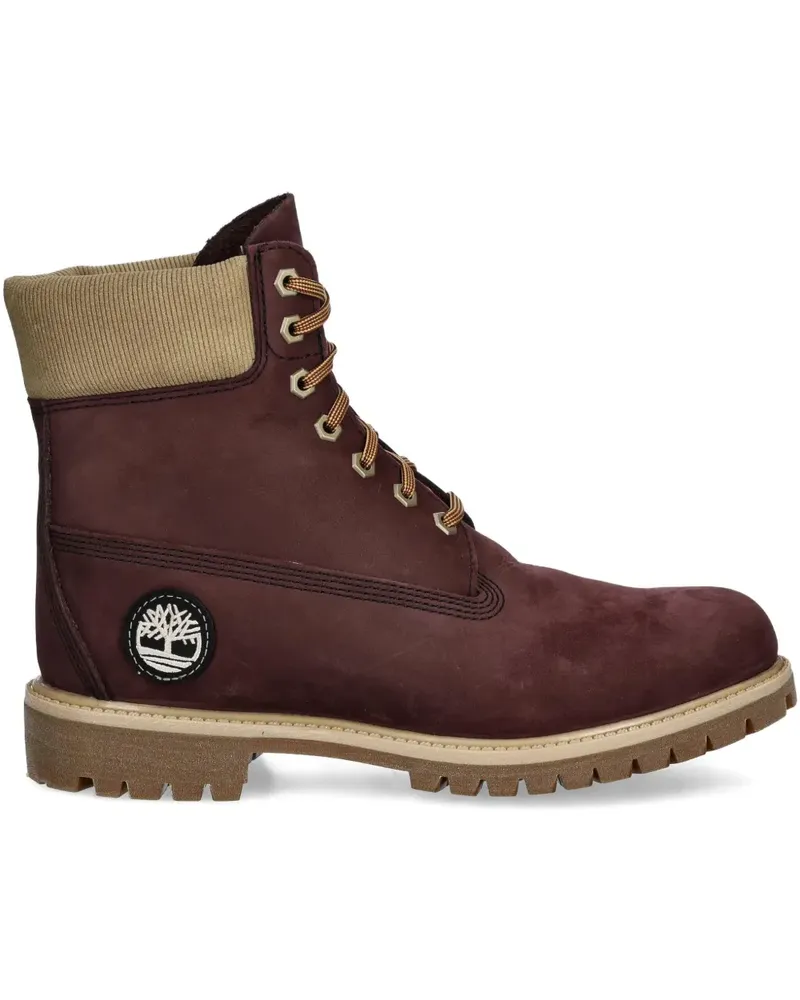 Timberland Schnürstiefel mit Logo-Patch - Braun Braun
