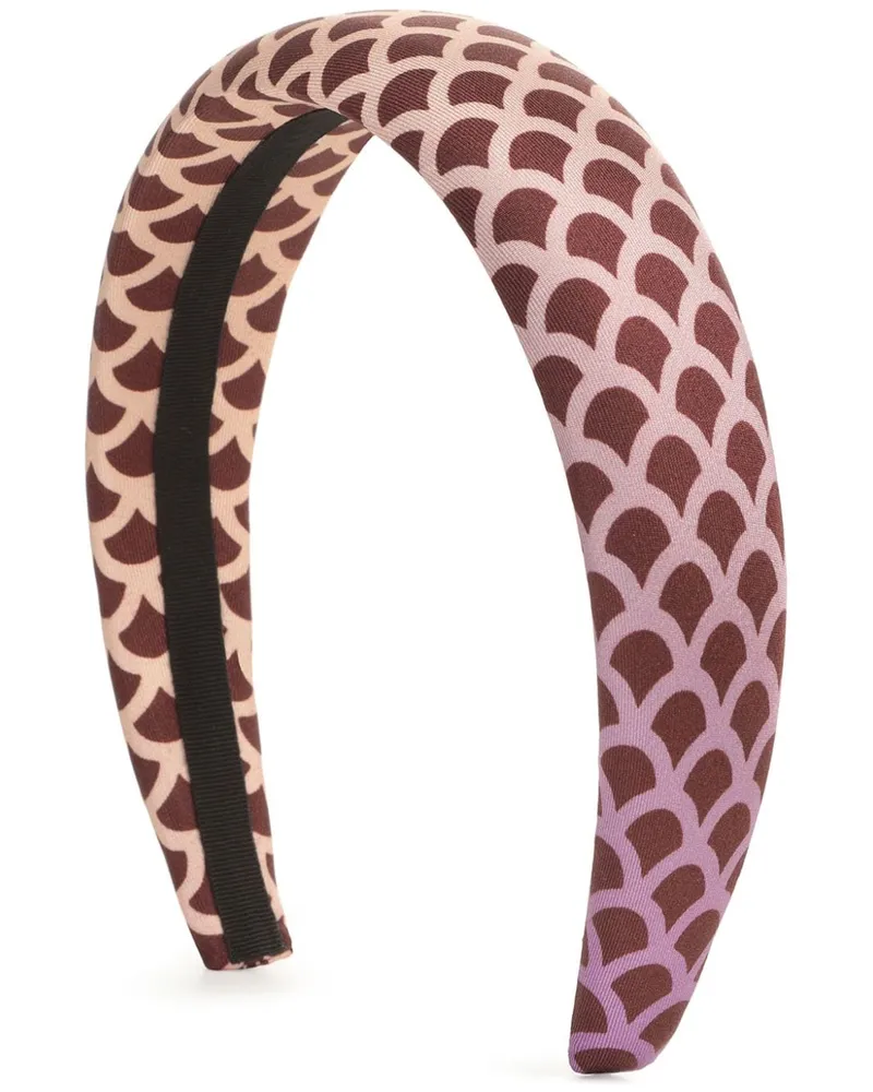 Sergio Rossi Mermaid Haarreif aus Seide - Rot Rot