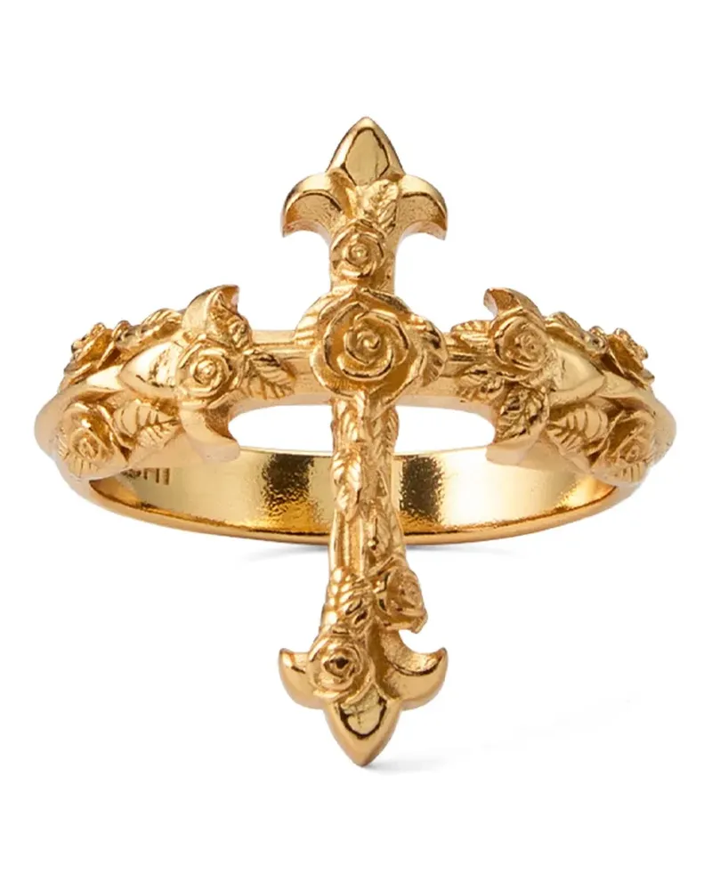 Emanuele Bicocchi Fleury Cross ring - Gold Gold