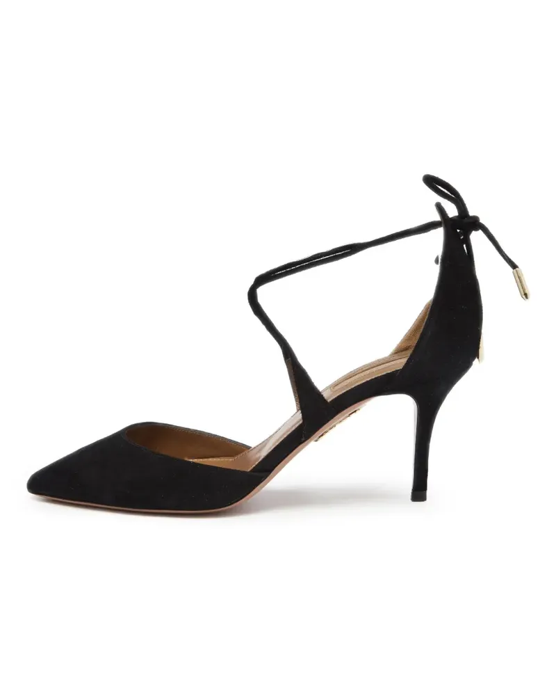 Aquazzura Matilde Pumps mit spitzer Kappe - Schwarz Schwarz