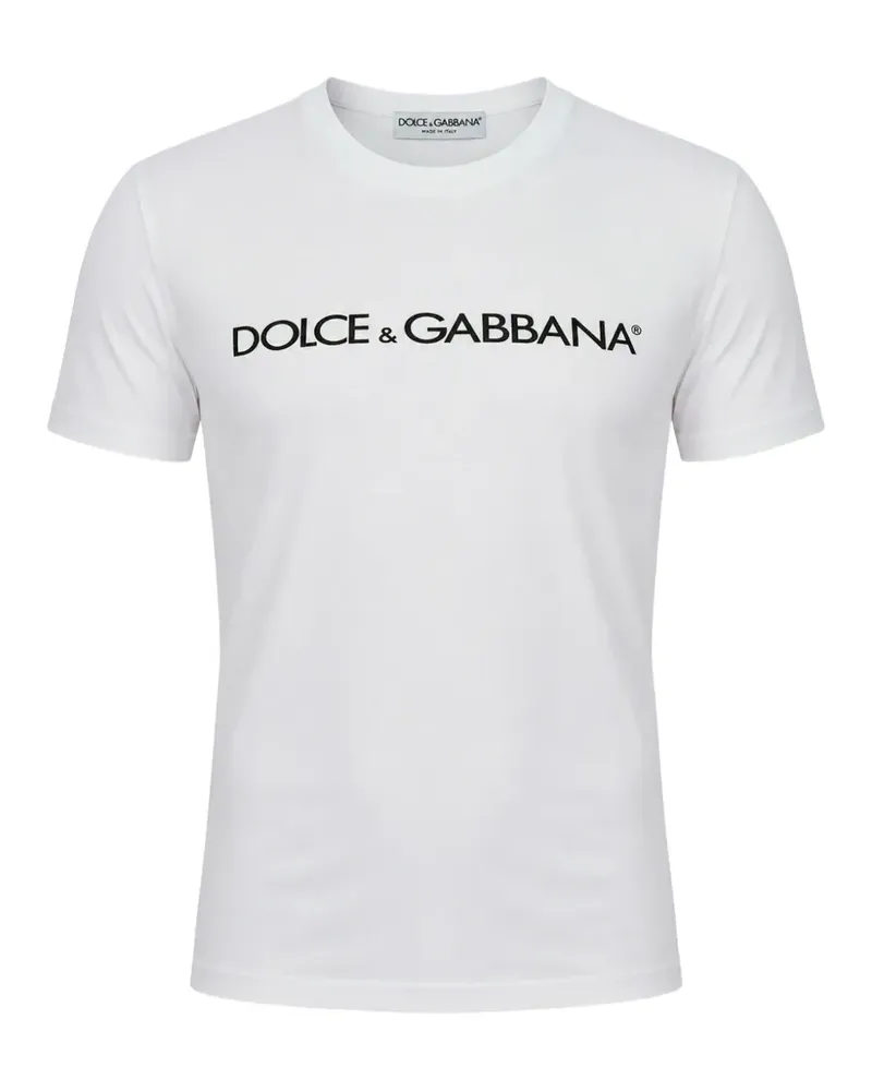 Dolce & Gabbana logo-print crew-neck T-shirt - Weiß Weiß
