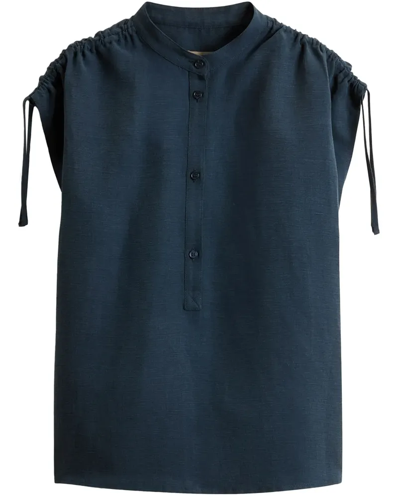 Woolrich Bluse aus Leinen - Blau Blau